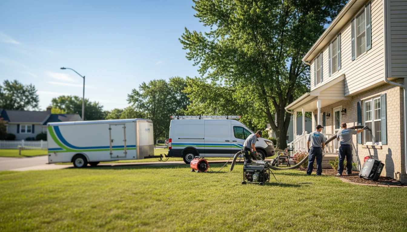 Flooded Basement Restoration And Cleanup With Repair in Blue Creek, OH near me